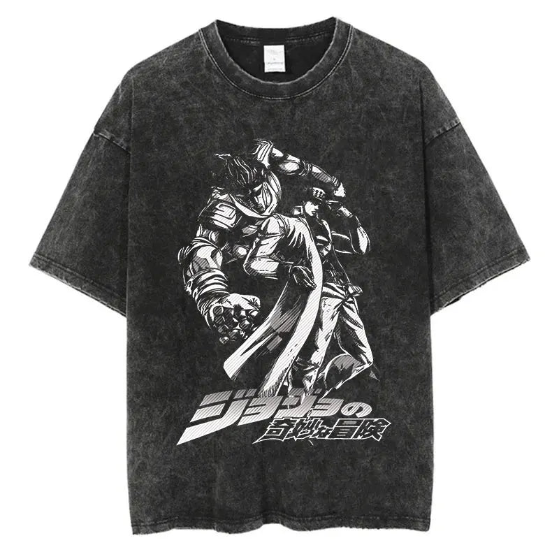 Camiseta Oversize Vintage JoJo Bizarre Adventure