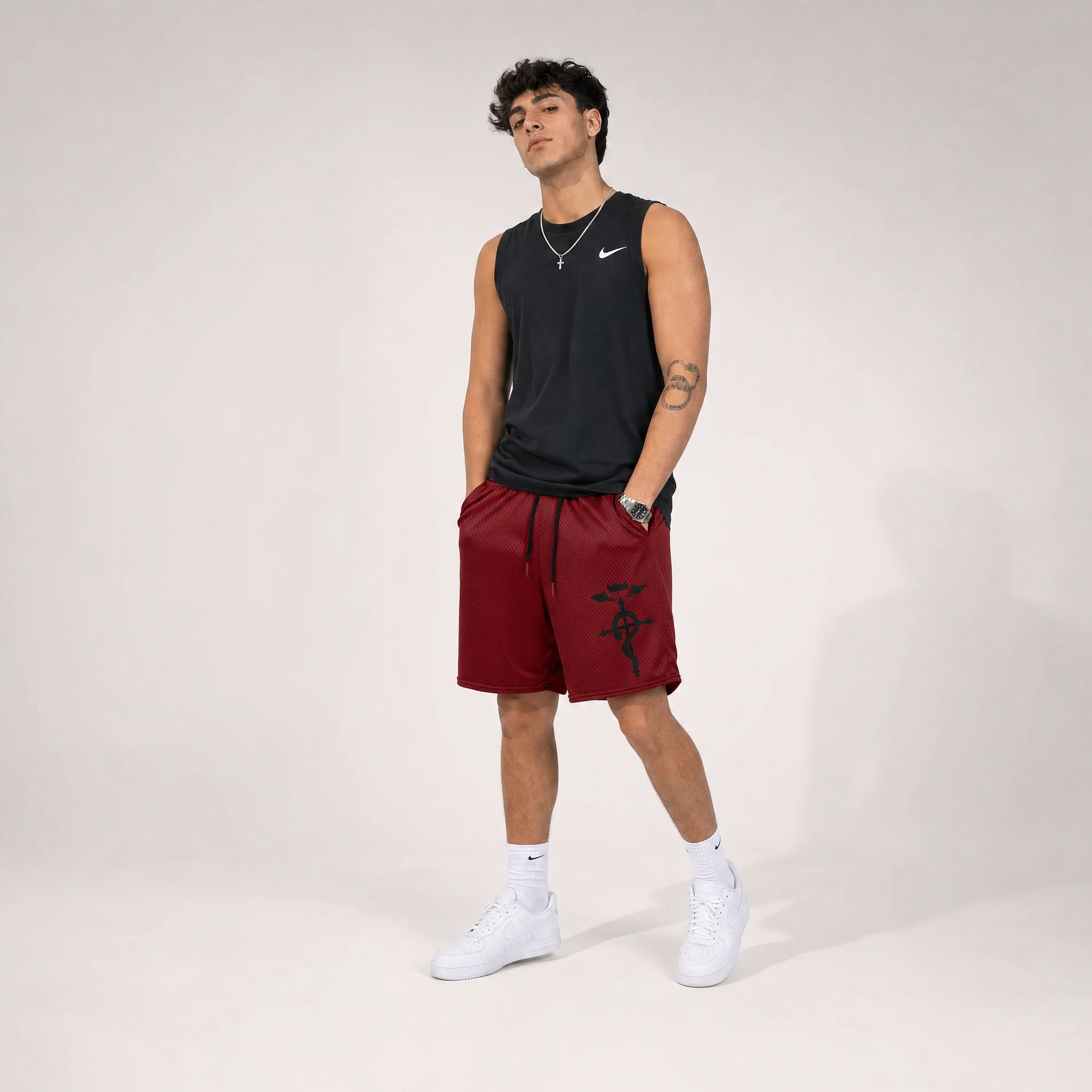 Metal Red Shorts