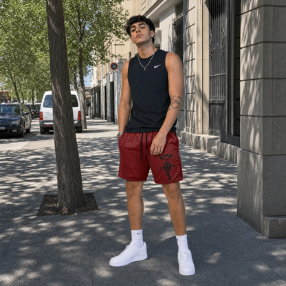 Metal Red Shorts