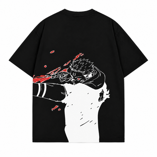 Flame Strike 2-Sided Oversize Tee