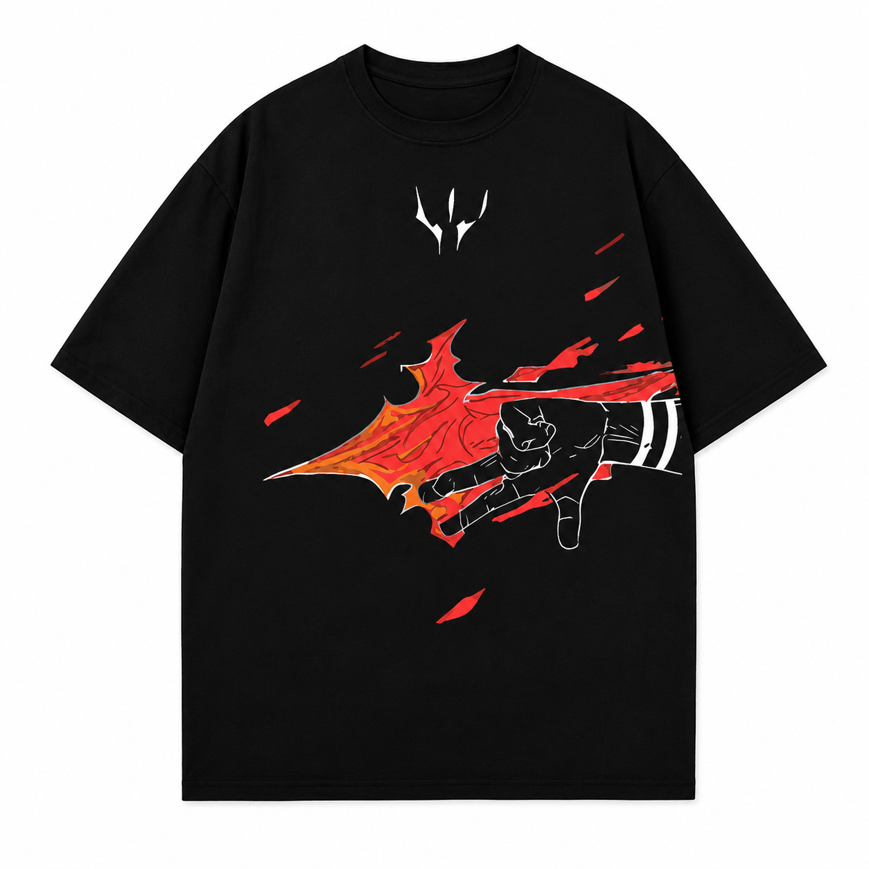 Flame Strike 2-Sided Oversize Tee