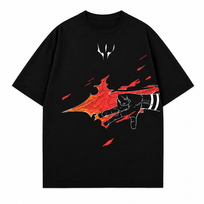 Flame Strike 2-Sided Oversize Tee