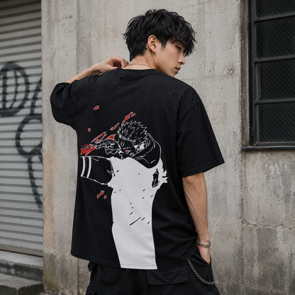Flame Strike 2-Sided Oversize Tee