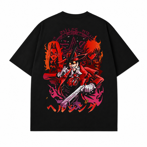Crimson Hunter 2-Sided Oversize Tee
