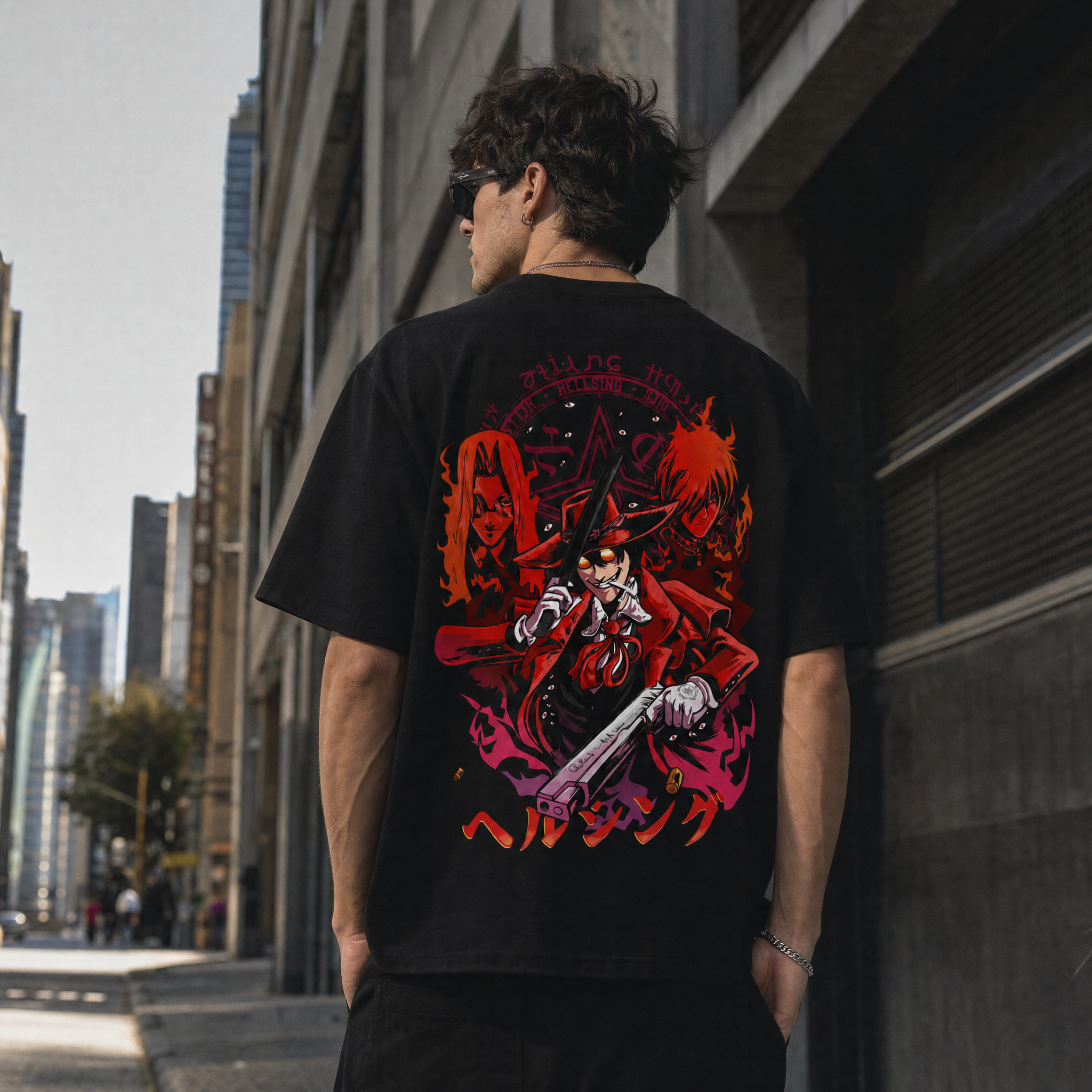 Crimson Hunter 2-Sided Oversize Tee