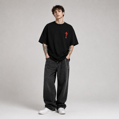 Crimson Hunter 2-Sided Oversize Tee