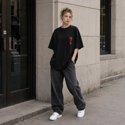 Crimson Hunter 2-Sided Oversize Tee