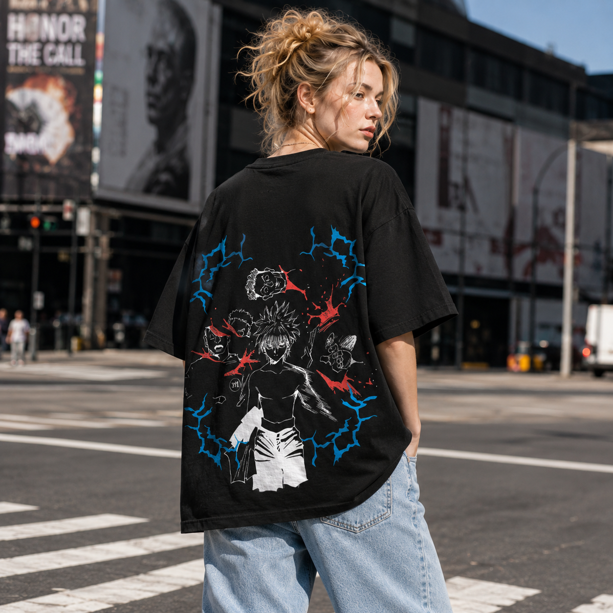 Electric Hunter 2-Sided Oversize Tee