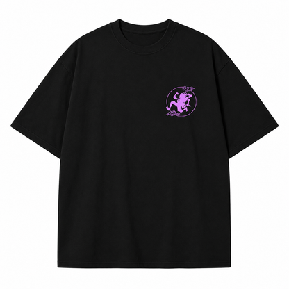Purple Gear 2-Sided Oversize Tee