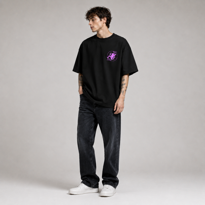 Purple Gear 2-Sided Oversize Tee