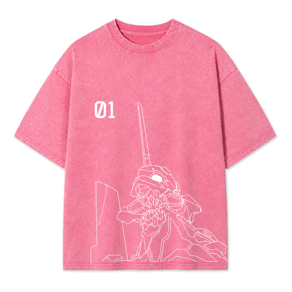 Pink Mecha 01 Vintage Tee