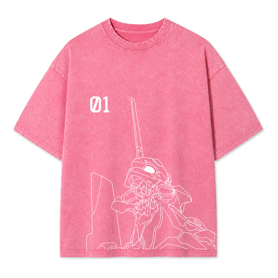 Pink Mecha 01 Vintage Tee