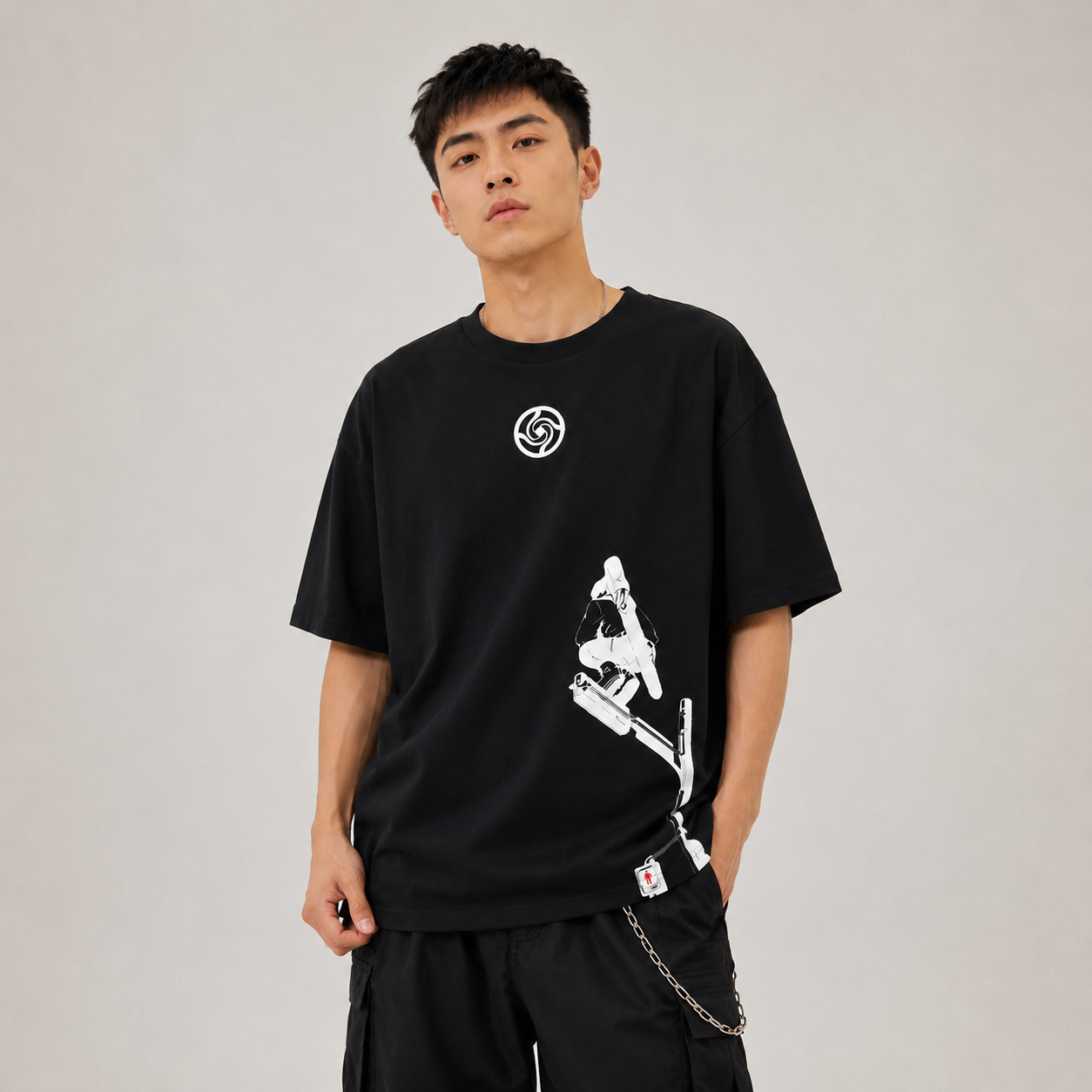 Cursed Spirit 2-Sided Oversize Tee