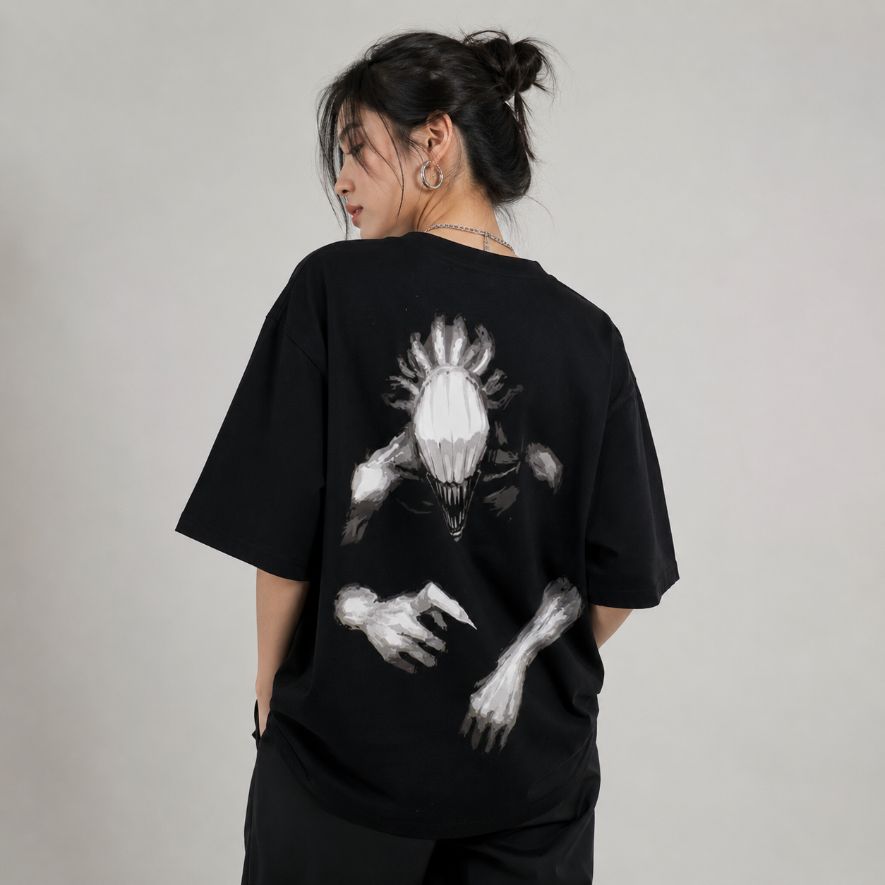 Cursed Spirit 2-Sided Oversize Tee