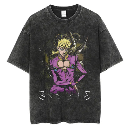 Camiseta Oversize Vintage JoJo Bizarre Adventure