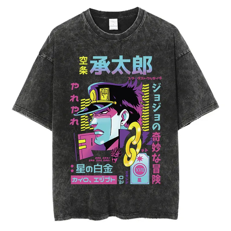Camiseta Oversize Vintage JoJo Bizarre Adventure