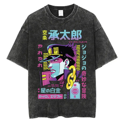 Camiseta Oversize Vintage JoJo Bizarre Adventure
