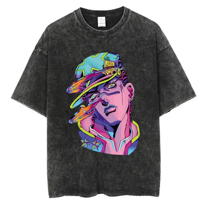 Camiseta Oversize Vintage JoJo Bizarre Adventure
