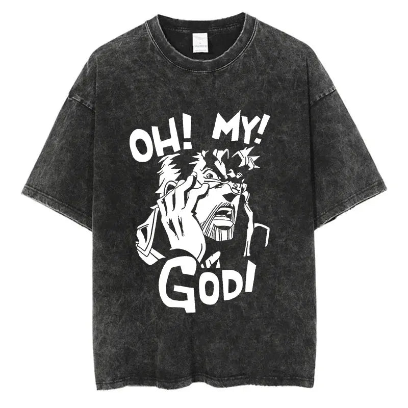 Camiseta Oversize Vintage JoJo Bizarre Adventure