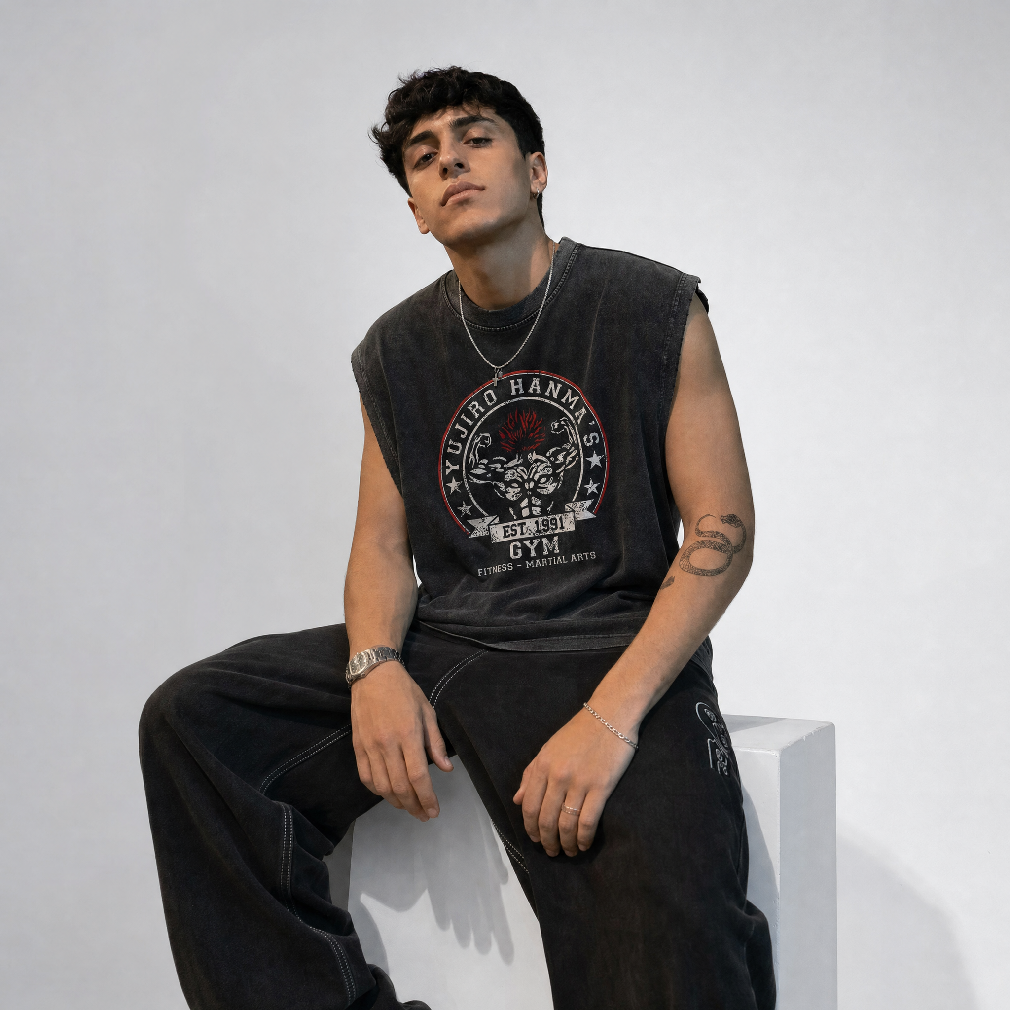 Yujiro Vintage Washed Tank Top