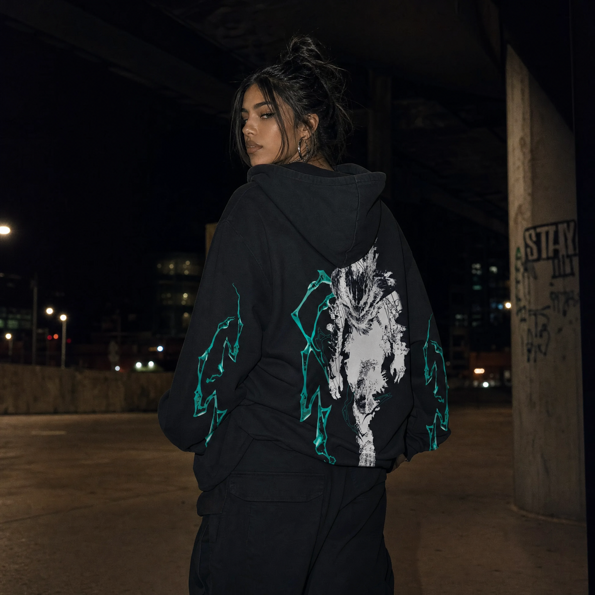 2-Sided Justice Overdrive Vintage Hoodie
