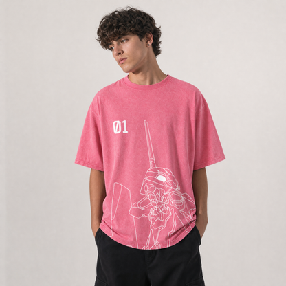 Pink Mecha 01 Vintage Tee