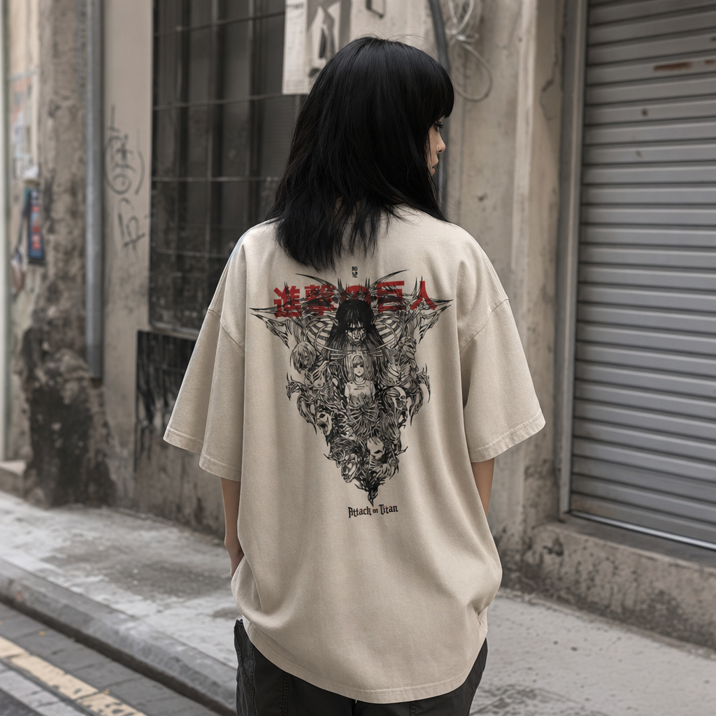 The Basement Key 2-Sided Oversized Vintage Tee