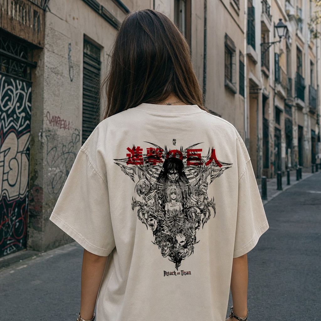 The Basement Key 2-Sided Oversized Vintage Tee