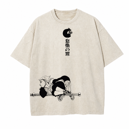 Crown & Claws Oversize Vintage Tee