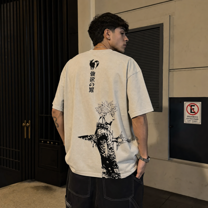 Crown & Claws Oversize Vintage Tee