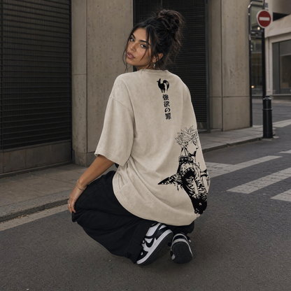 Crown & Claws Oversize Vintage Tee