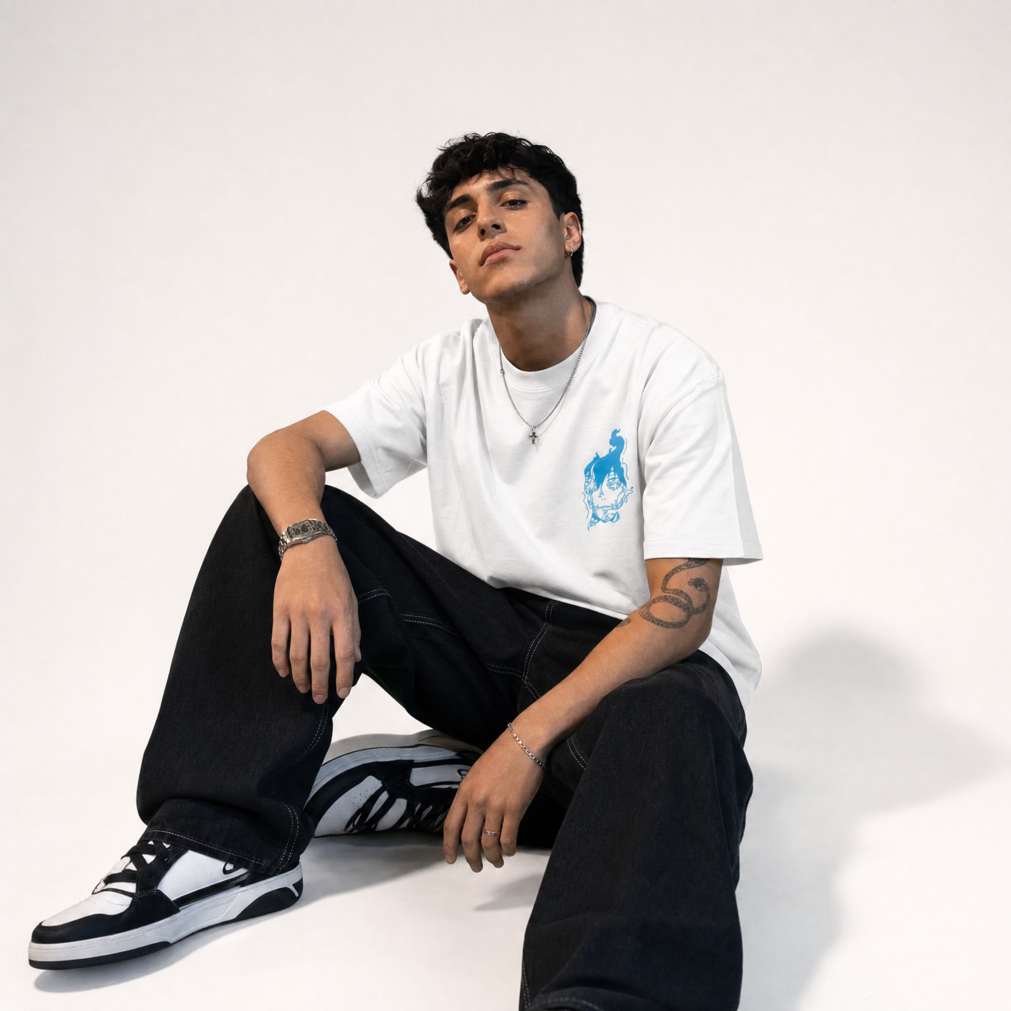 Blue Flame Oversize Tee