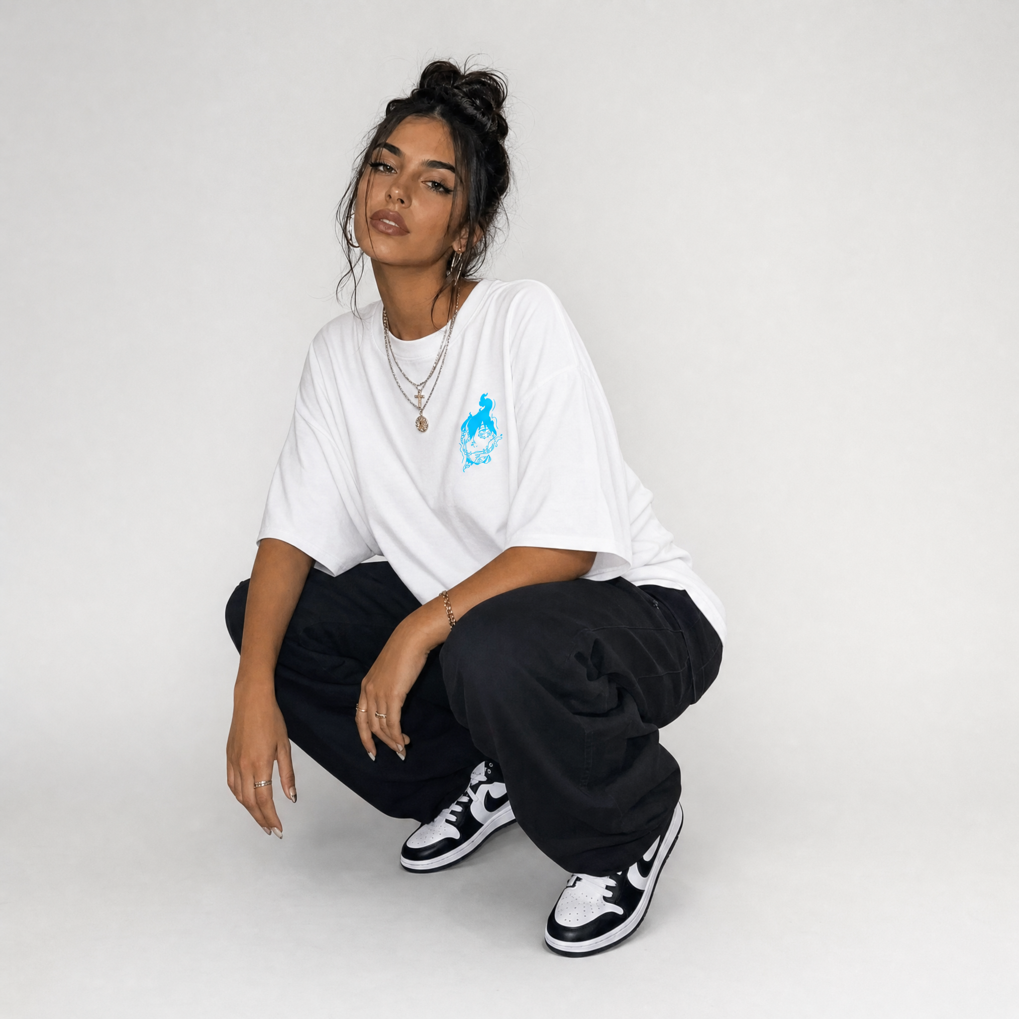 Blue Flame Oversize Tee