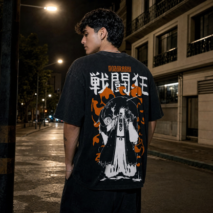 Battle Demon 2-Sided Oversize Vintage Tee