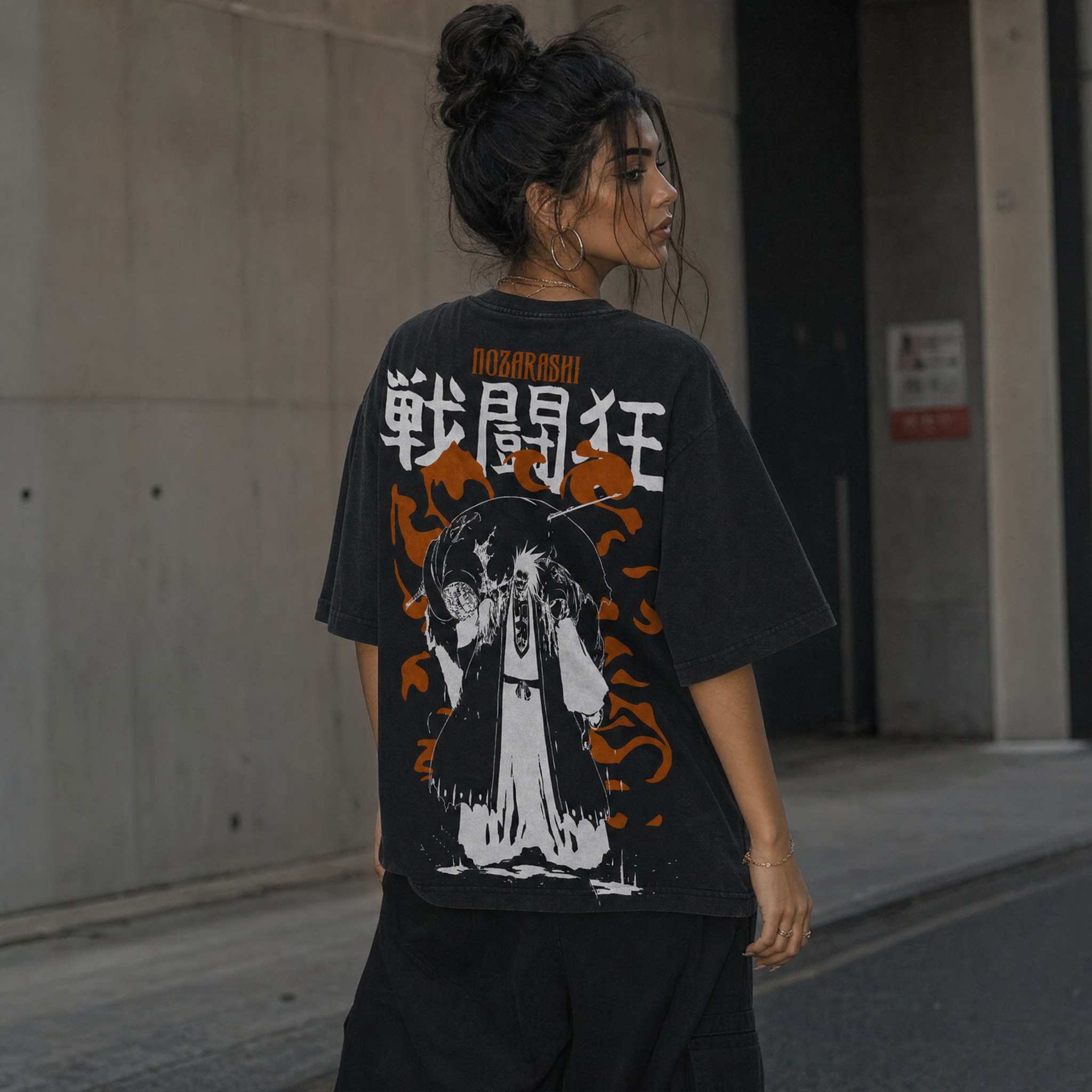 Battle Demon 2-Sided Oversize Vintage Tee