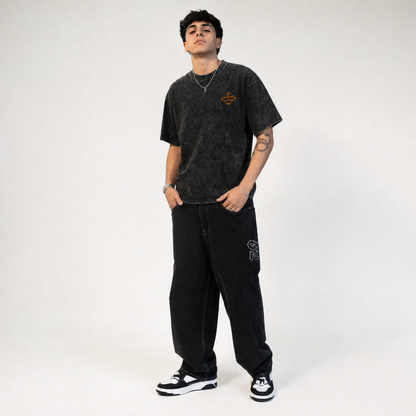 Battle Demon 2-Sided Oversize Vintage Tee