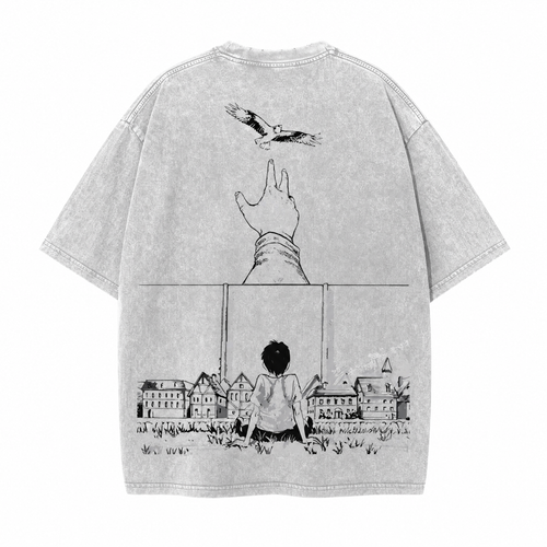 Freedom Above All 2-Sided Oversize Vintage Tee