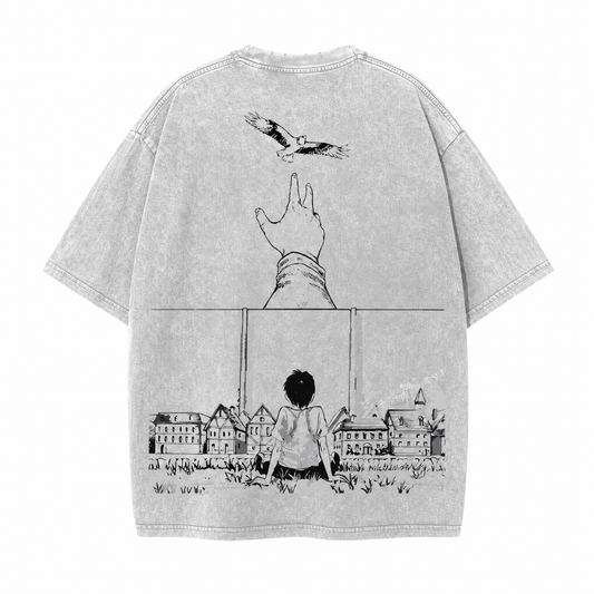 Freedom Above All 2-Sided Oversize Vintage Tee