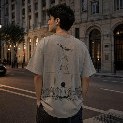 Freedom Above All 2-Sided Oversize Vintage Tee