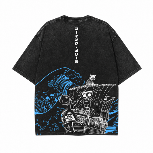 Laughing Sail 2-Sided Oversize Vintage Tee