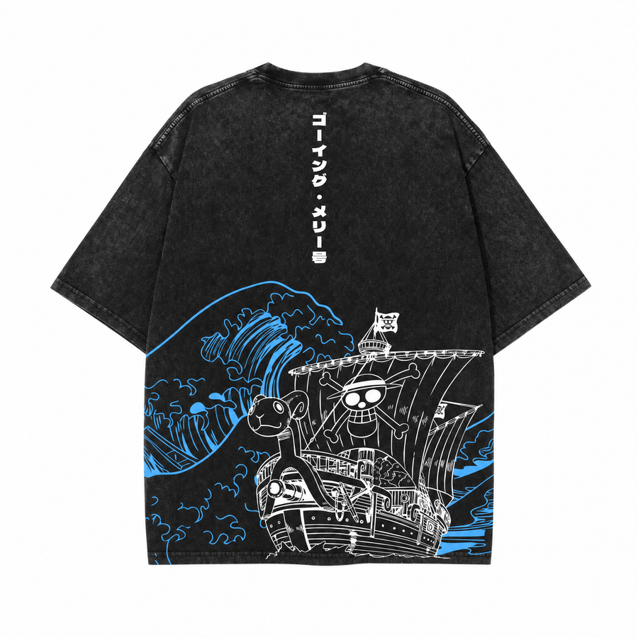 Laughing Sail 2-Sided Oversize Vintage Tee