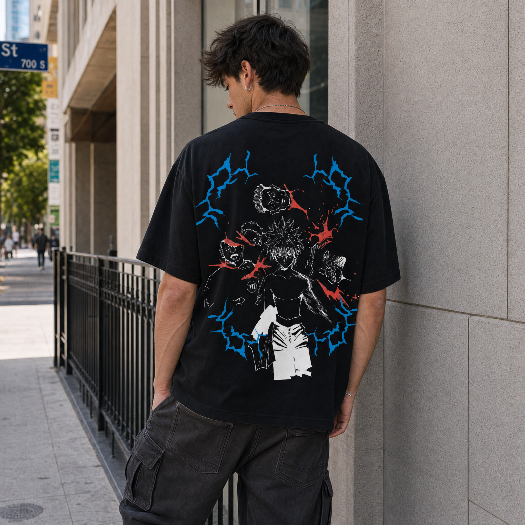 Electric Hunter 2-Sided Oversize Tee