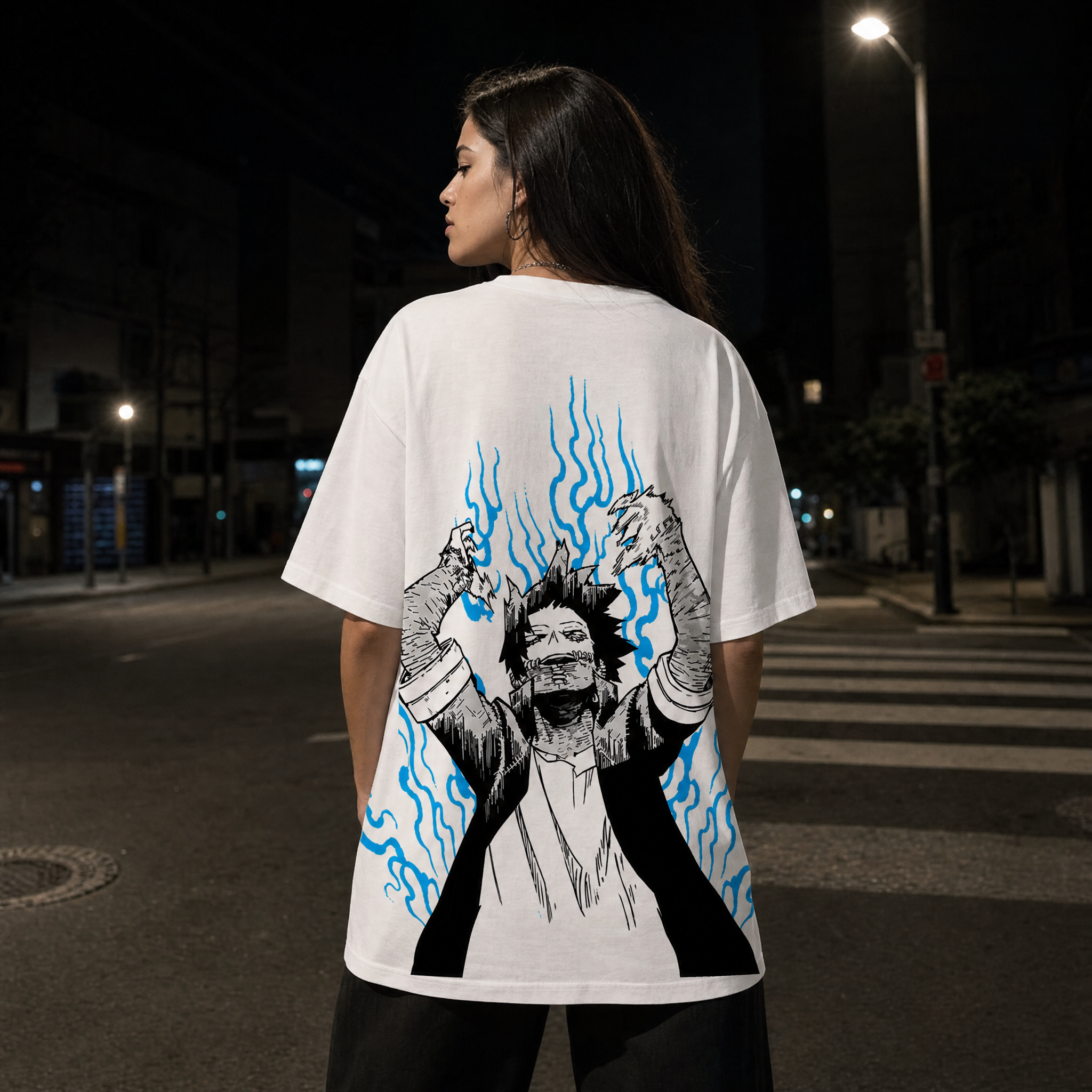 Blue Flame Oversize Tee