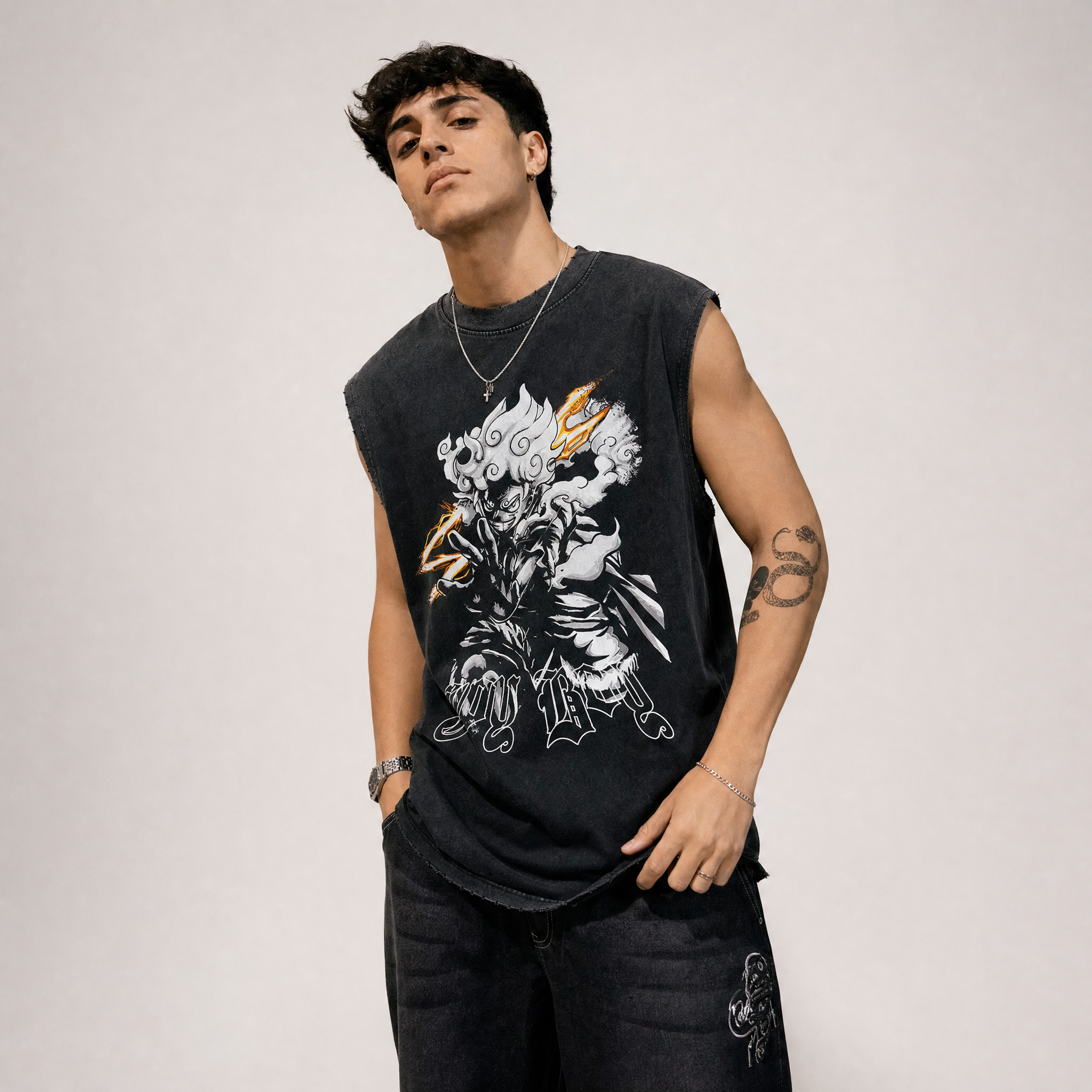 Sun God Vintage Washed Tank Top