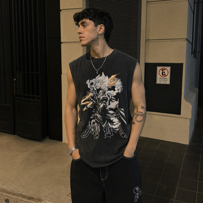 Sun God Vintage Washed Tank Top