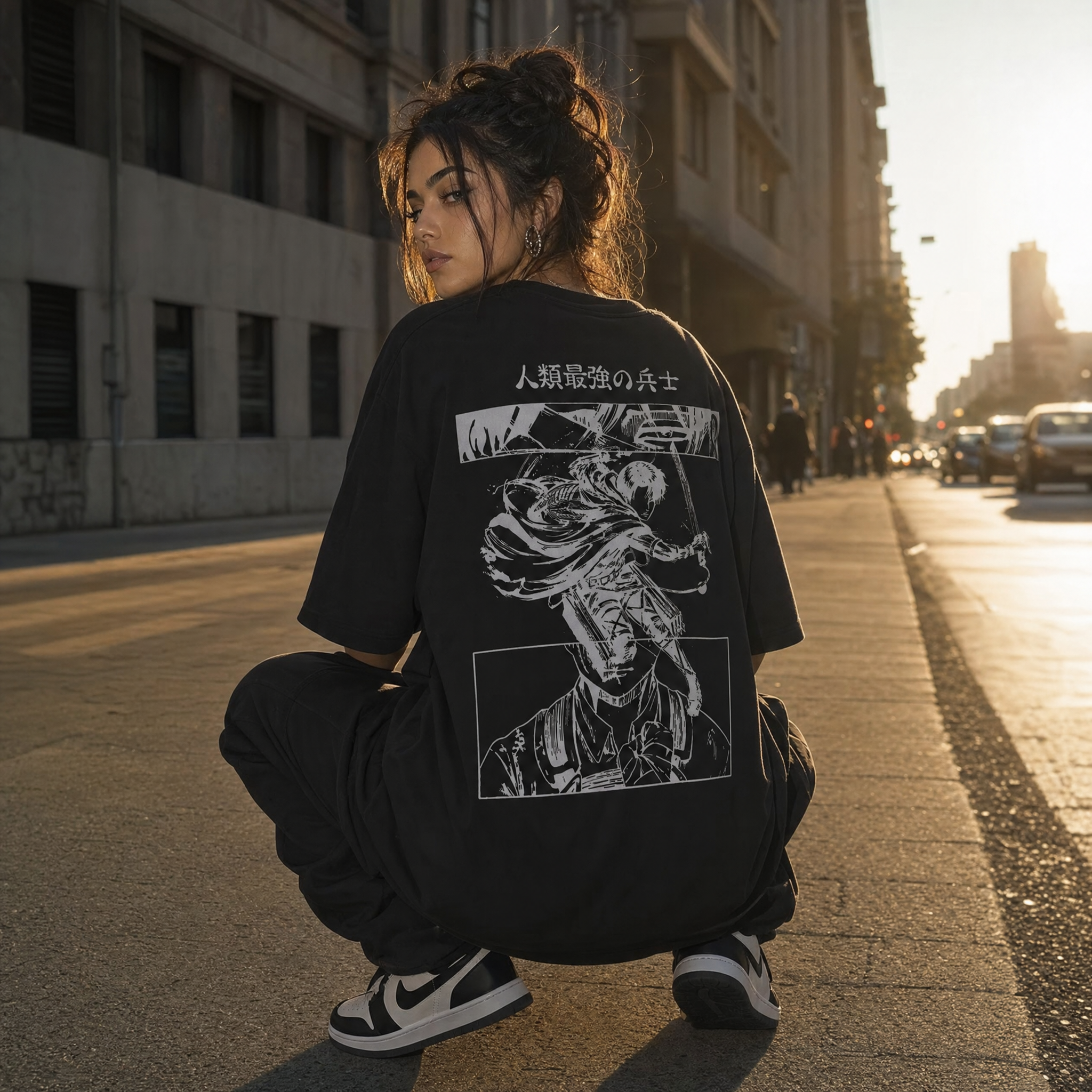 Silent Captain 2-Sided Oversize Tee