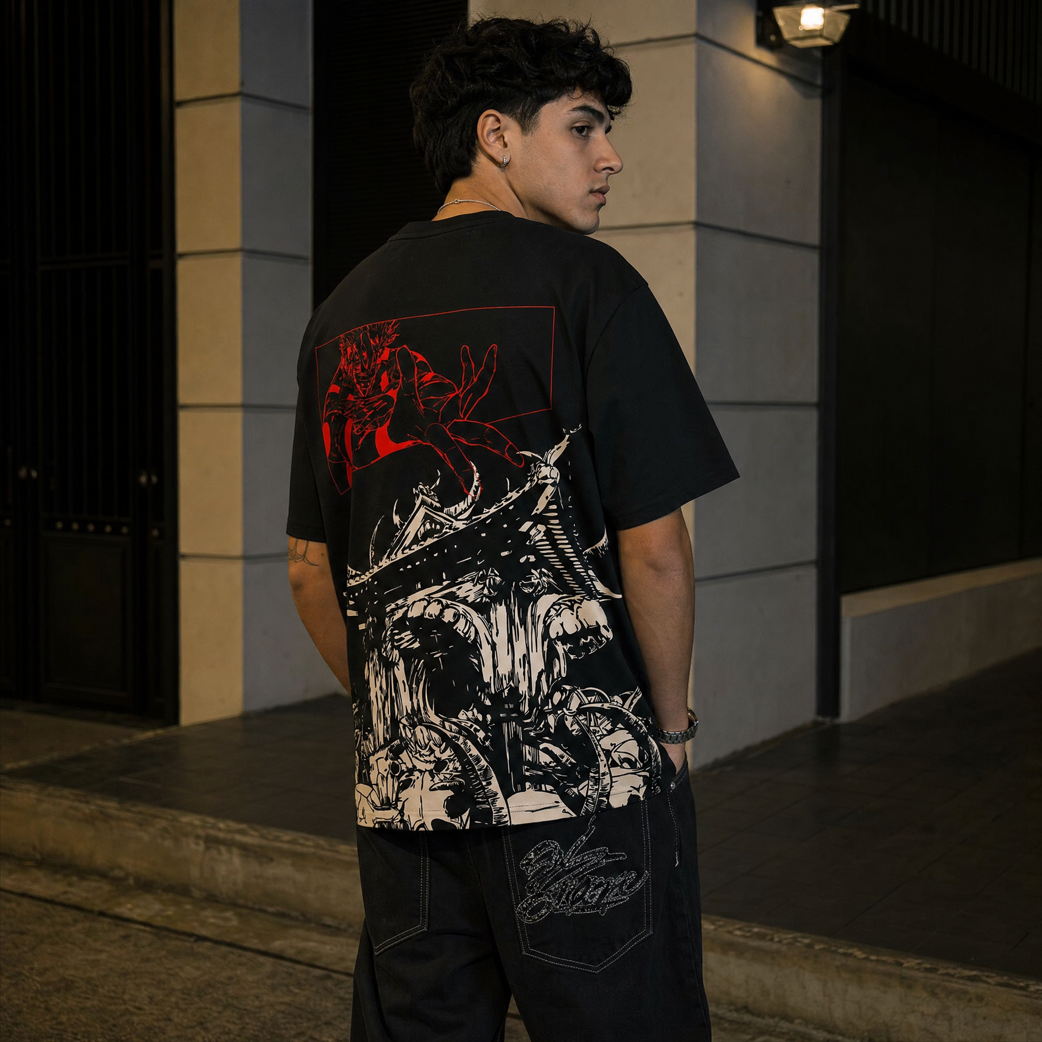 King Of All Curses 2-Sided Oversize Tee